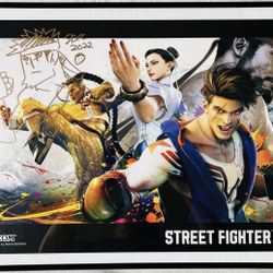 Street Fighter 6 UDON Poster Takayuki Nakayama Autograph Signed Sketch SDCC 2022