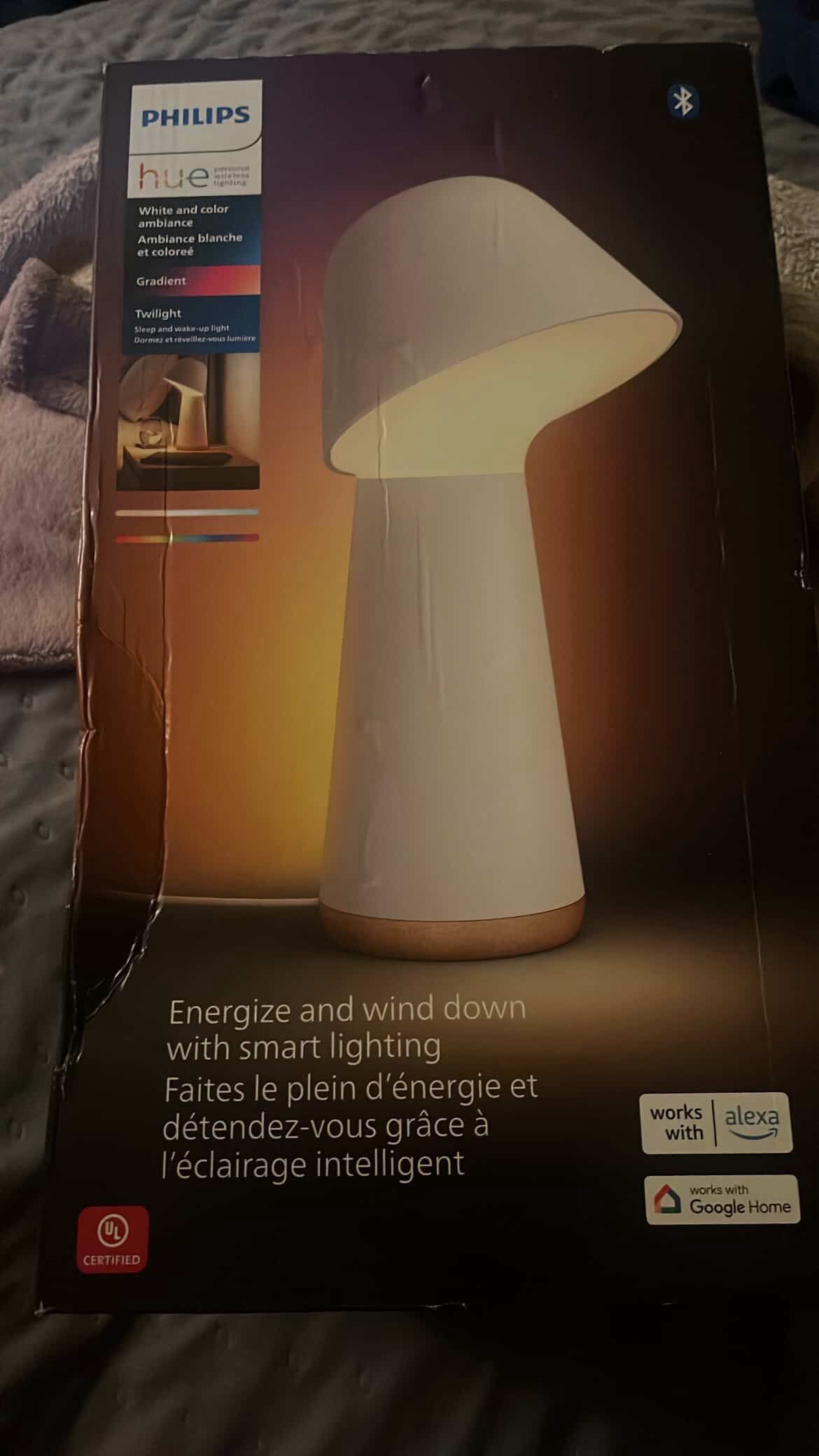 Philips - Hue Twilight Bedside Table - White