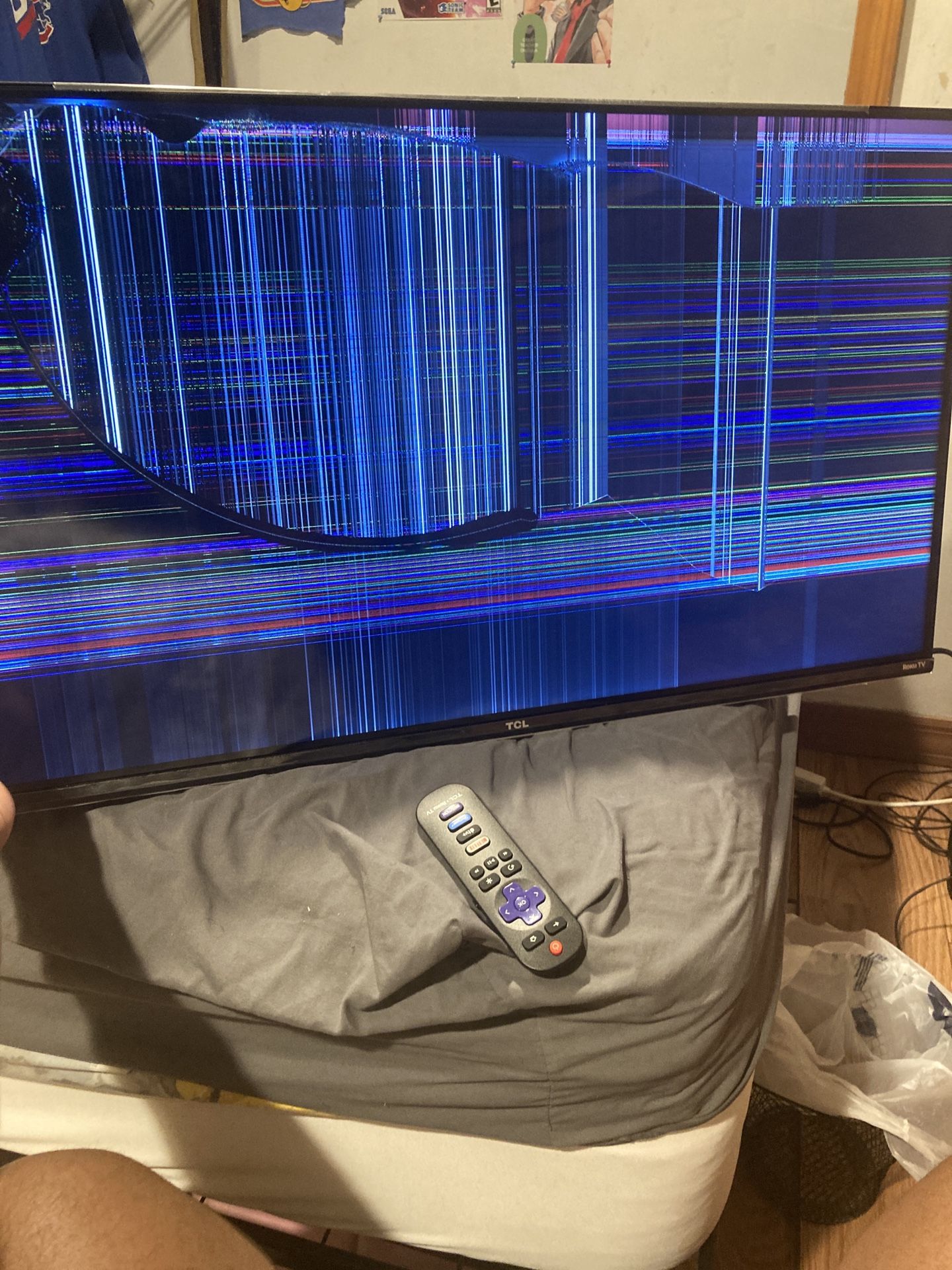 Screen Damaged 32 inch TCL Roku TV