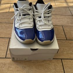 Air Jordan 11 Low White/Blue Patent Size 11 (w/box) 50 OBO