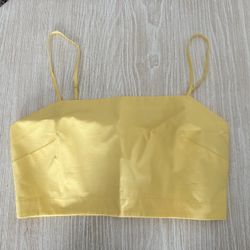 Banana Republic - Yellow Cropped Cami, Size Small