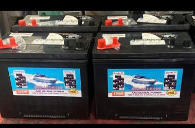 From group-24M, new marine battery, 1 year warranty
