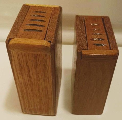 2 Wooden Puzzle Boxes