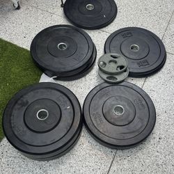 Complete Home Gym Setup – Barbell, Weights, Bench, Row Machine