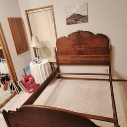 Full Size Bed Frame With Headboard by Rway