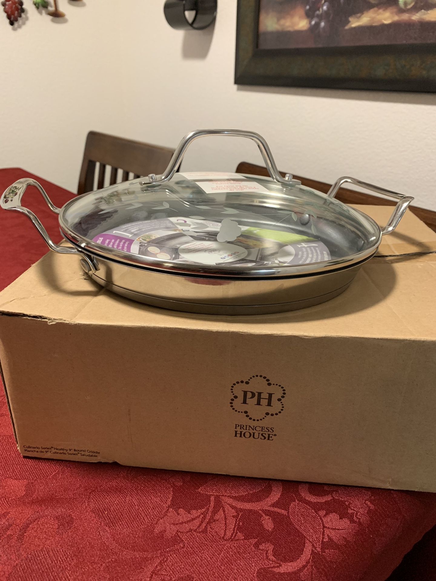 Plancha Redonda de 9” de Princess House Nueva for Sale in Kerman, CA