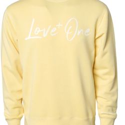 LOVE ONE Sunshine Yellow Crew Sweatshirt