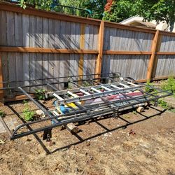 One Piece High Capacity Ladder Rack! Room For 3 Rows Of Ladders! 6 Multi Direction Adjustable Clamps! Local Production Company!