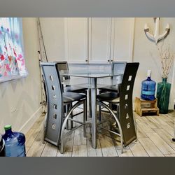 5 Piece Glass Table 