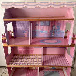 Tall Wood Doll House 