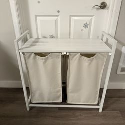 White Laundry Hamper/ Laundry Basket (92L)