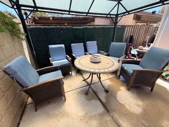 Outdoor Patio Set with Fire Pit – $150 OBO