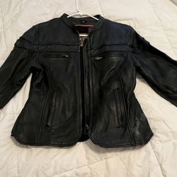 Motorcycle Womans Leather Jacket 