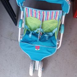 American Girl Bitty Baby Twin Double Stroller 