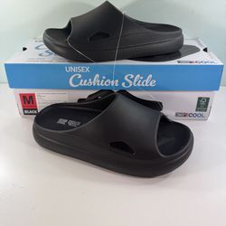 NEW 32 Degrees Mens Womens Sandals Tan Slides EVA Cushion Slip-On - Size M