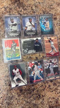 (x9) KEN GRIFFEY JR. Card LOT🔥Seattle Mariners + Cincinnati Reds!