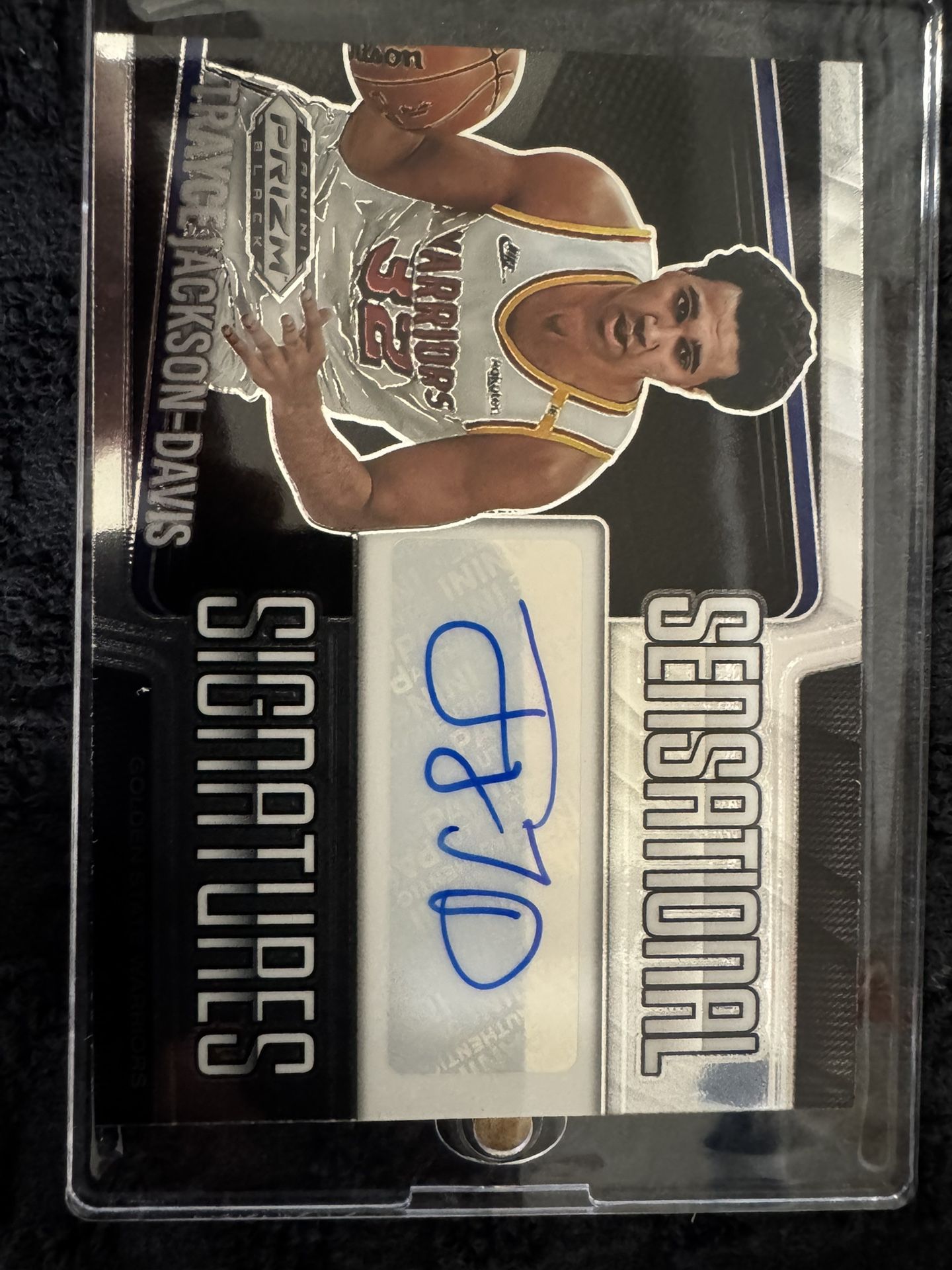 2025 Panini Prizm warriors Trace Jackson-Davis Sensational signatures.