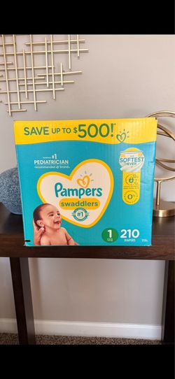 Pampers Swaddlers Size 1 diapers 210-count box