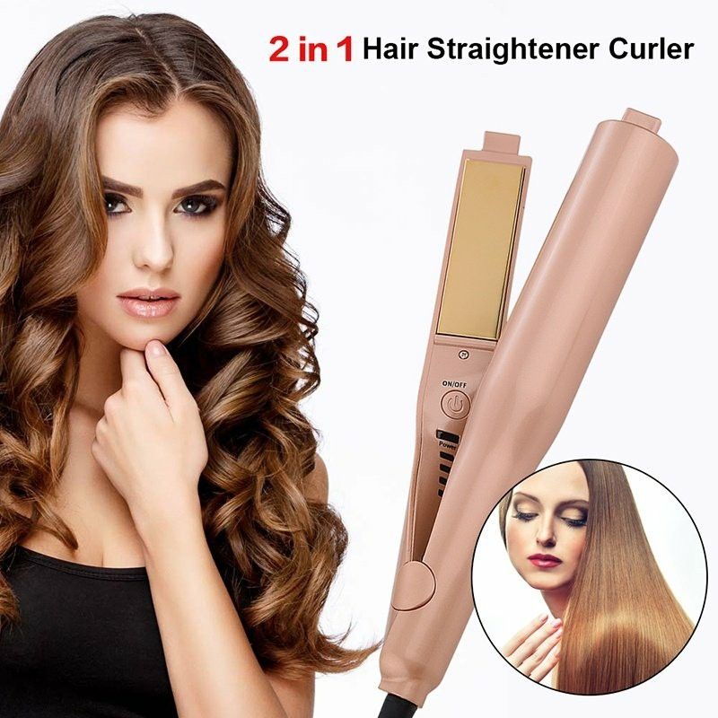 New!! 2 in 1 Hair straightener curler with ionic technology... $50