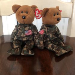 TY Original Hero Bears Beanie Babies