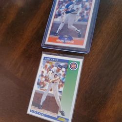 Mark Grace Chicago Cubs Baseball Cards 