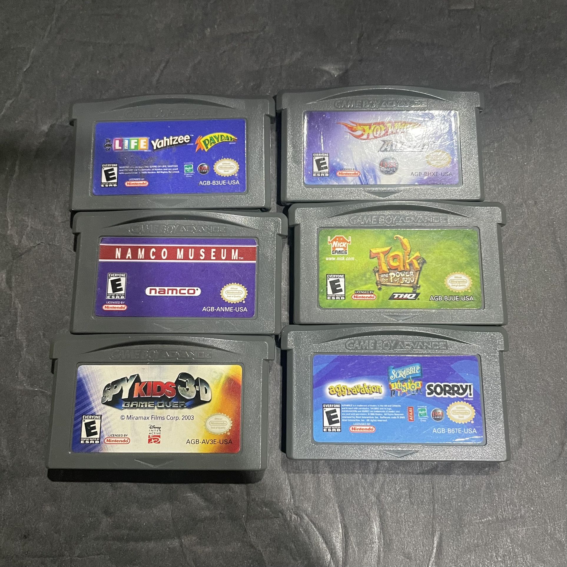 Nintendo Gameboy Advance Video Games Lot Of 6