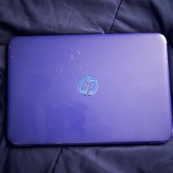 Purple HP Mini Laptop With A Charger