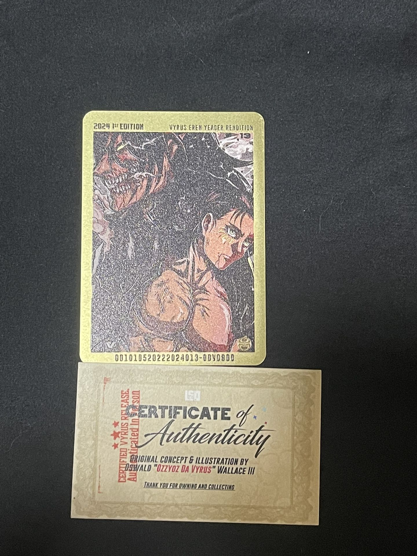 Attack On Titan Metal Trading Card
