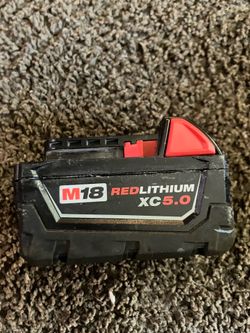 Milwaukee 5.0 red lithium battery