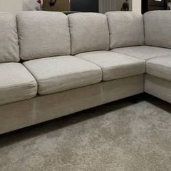 95.2″ Wide Right-Hand Facing Sofa & Chaise -$450.00