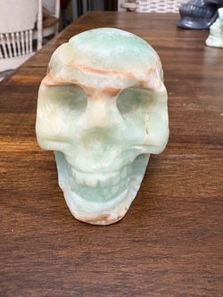 Caribbean calcite skull