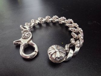 Chrome Hearts[ 925 ]1991 Vintage ExtraFancy Link Bracelet  with 4 Extralinks Delivery included