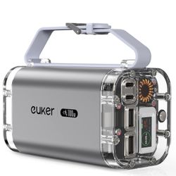 Power Bank 40000mAh 100W Laptop Portable Charger 4 Ports, IP67 with LED Lights and See-Through IPS Screen, Power Station Battery Pack for iPhone 14/13