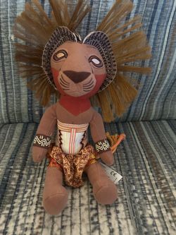 Walt Disney The Lion King BROADWAY MUSICAL SIMBA LION Plush Stuffed Animal