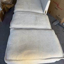 2 Ottomans And A Corner Sofa 