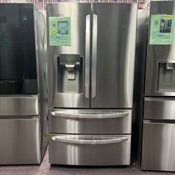 Refrigerator Stainless Steel 36” New Open Box 1 Year Warranty 