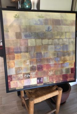 Abstract framed canvas