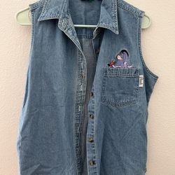 Vintage Disney Winnie The Pooh Denim Vest
