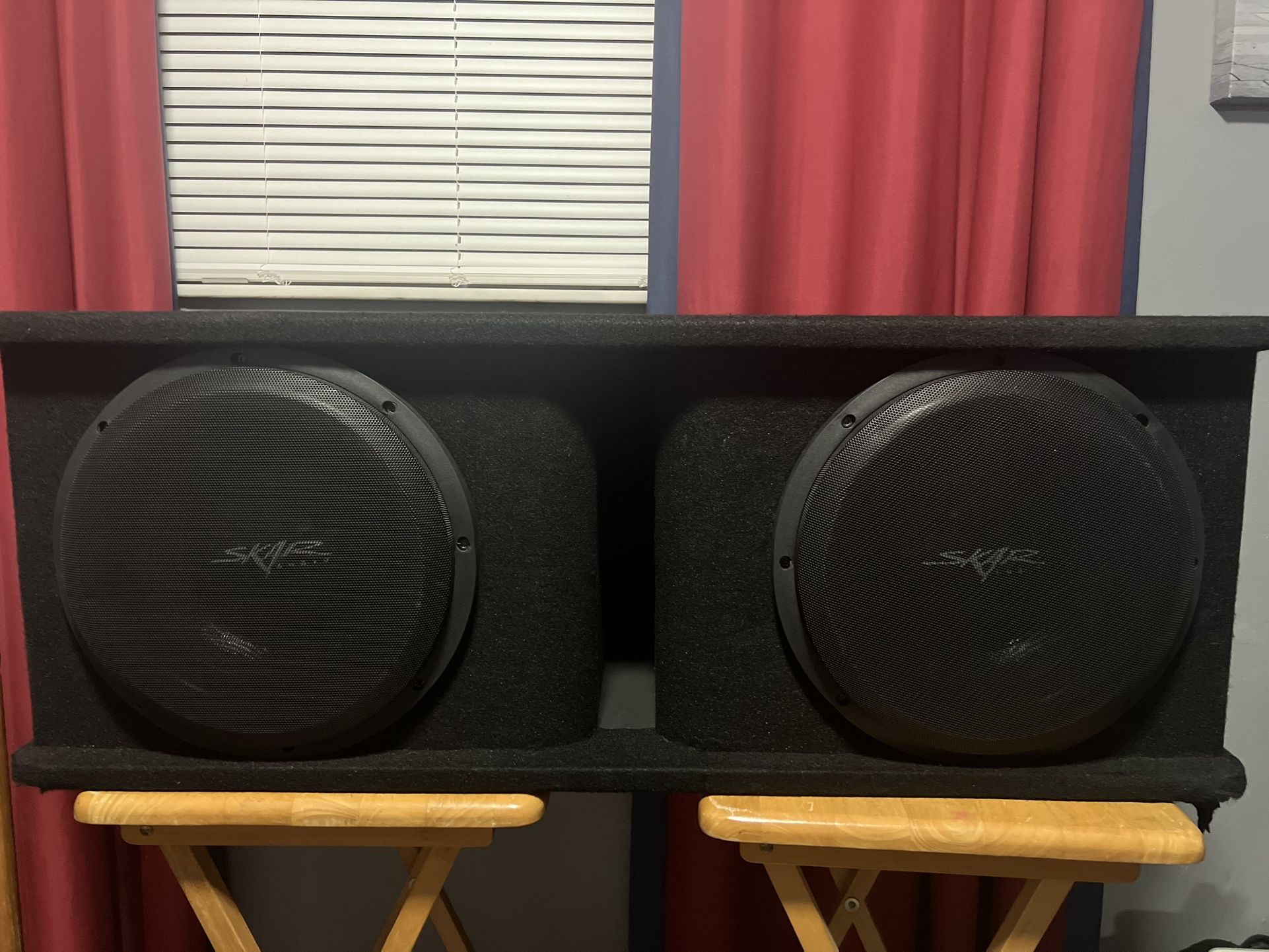 12 Inch Skar Subwoofer Box And Grills Included