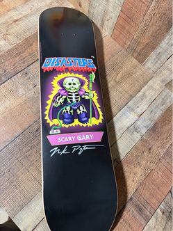 Disasters Of The Universe Garbage Pail Signed Scary Gary Skateboard Deck
