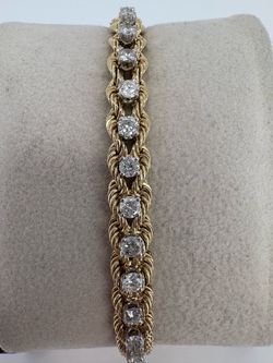 Rope/Diamond Bracelet