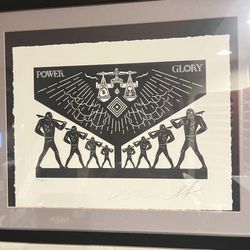 Shepard Fairey Cleon Peterson Scales of Injustice Obey 2016 Signed Numbered