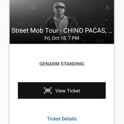 2 Tickets For CHINO PACAS 