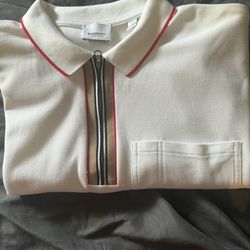 Men White Burberry XL Shirt