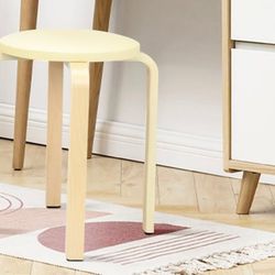 Round Leather Stools (2)