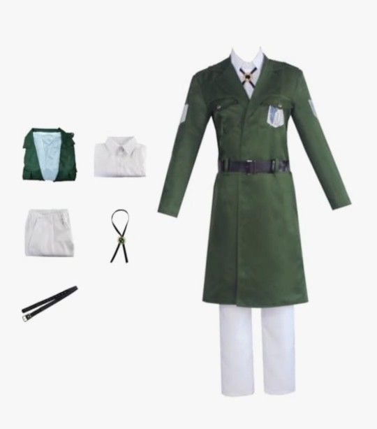 Attack On Titan Cosplay Costume  Survey Corps Cloak Uniform Sz Small