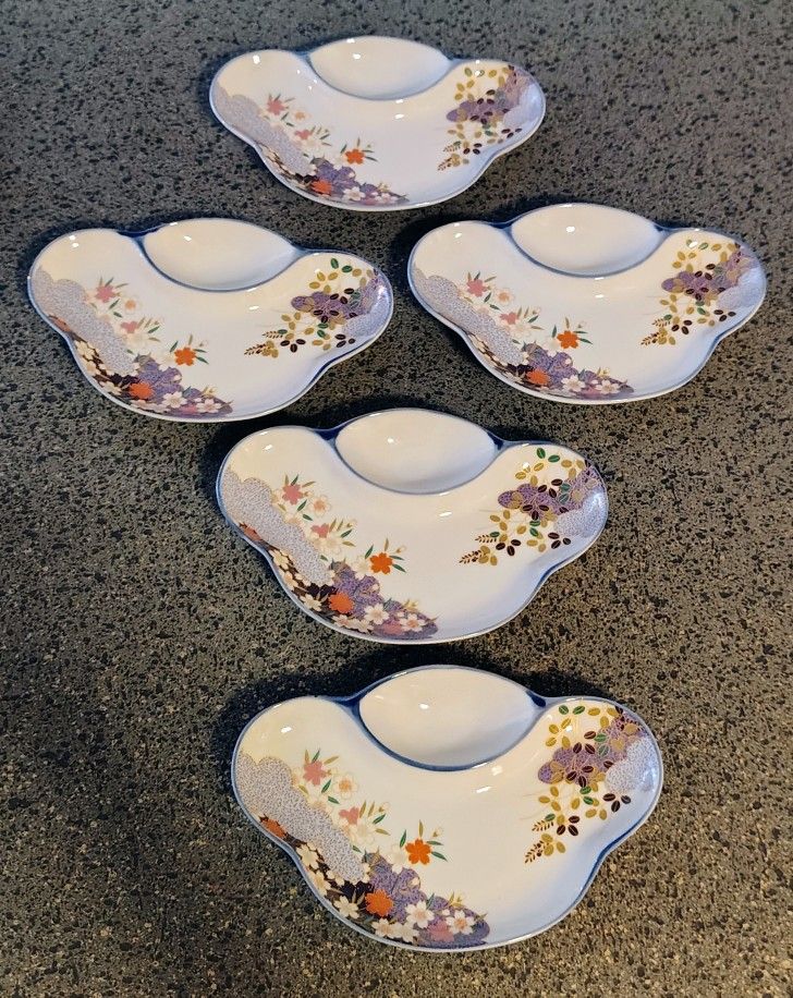 Arita ware Kenzan kiln Set Of 5