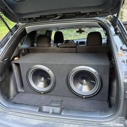 Rockford Fosgate Punch 3- 2x12", with custom made box and Punch 1000 watt 2-channel amplifier