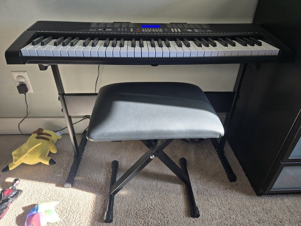 Keyboard With Stand And Seat