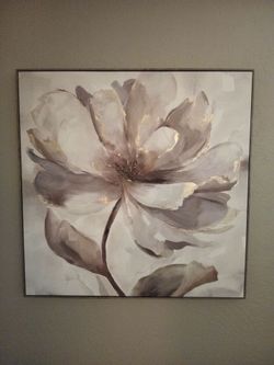 Large Floral Canvas Wall Art
